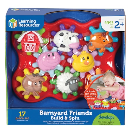 Learning Resources Build + Spin: Barnyard Friends 9221